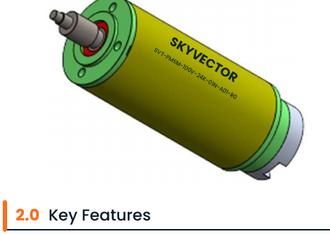 SkyVector permanent magnet synchronous motor